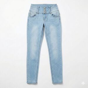 BAMBOO Sky Blue High Waist Women's Jeans
